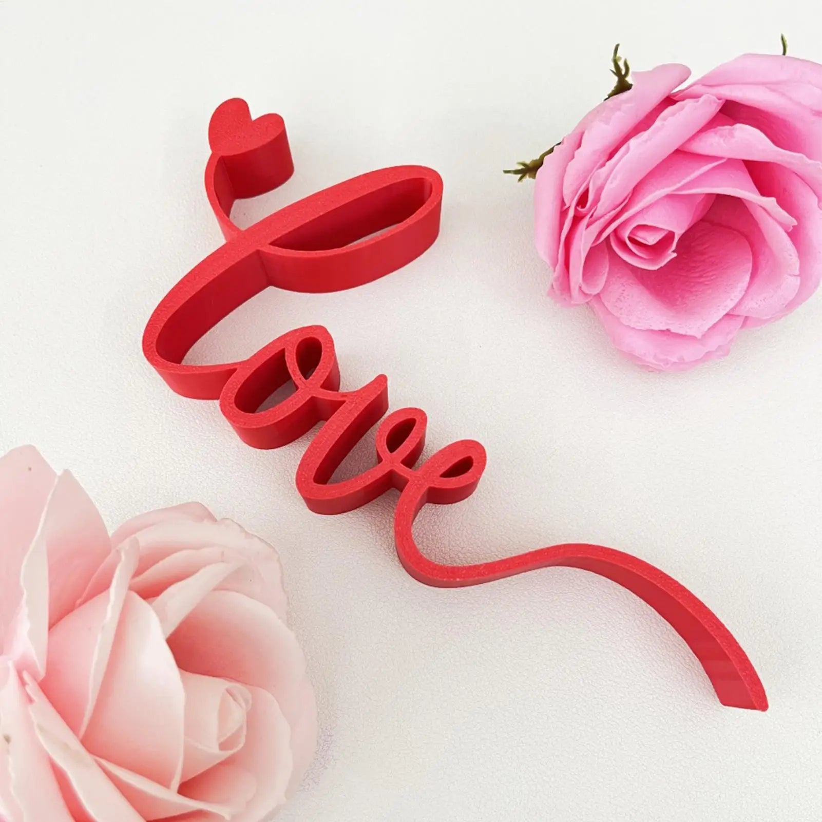 Love Letter Tabletop Decor Blocks Red Love Sign Centerpiece Romantic Home Decor For Home Bedroom Hotel Valentine Wedding Party