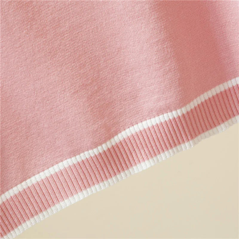 Camisetas Thin Knitted T Shirt Women Short Sleeve Summer Tops Casual Clothes Striped Fashion T-Shirt Tee Shirt Blusas 18841