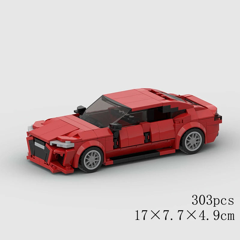 MOC Car Speed RX7 AE86 Chiron R8 Creative Racing Vehicle Model Building Block Super Race brick City Rally Sport Toy Technical