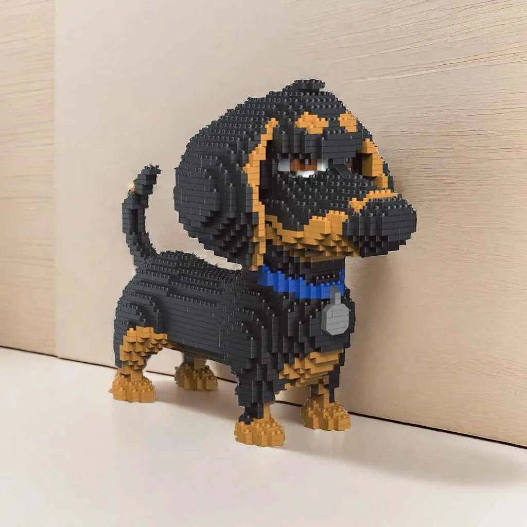 Knew Built Corgi Dog Micro Mini Building Blocks Toys: Adorable Model for Pet Lovers, Recreation, Perfect Display and Gift Idea