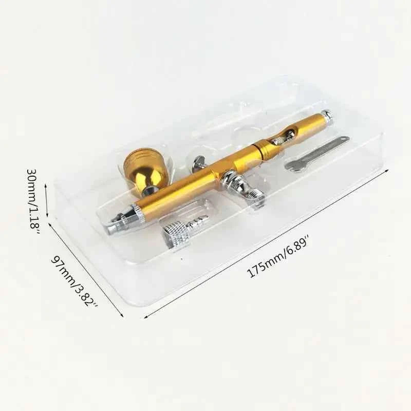 Dual Action Gravity Feed 0.3mm Nozzle Spray Airbrush Cake Decorating Nail Art Paint Tattoo Tool M4YD