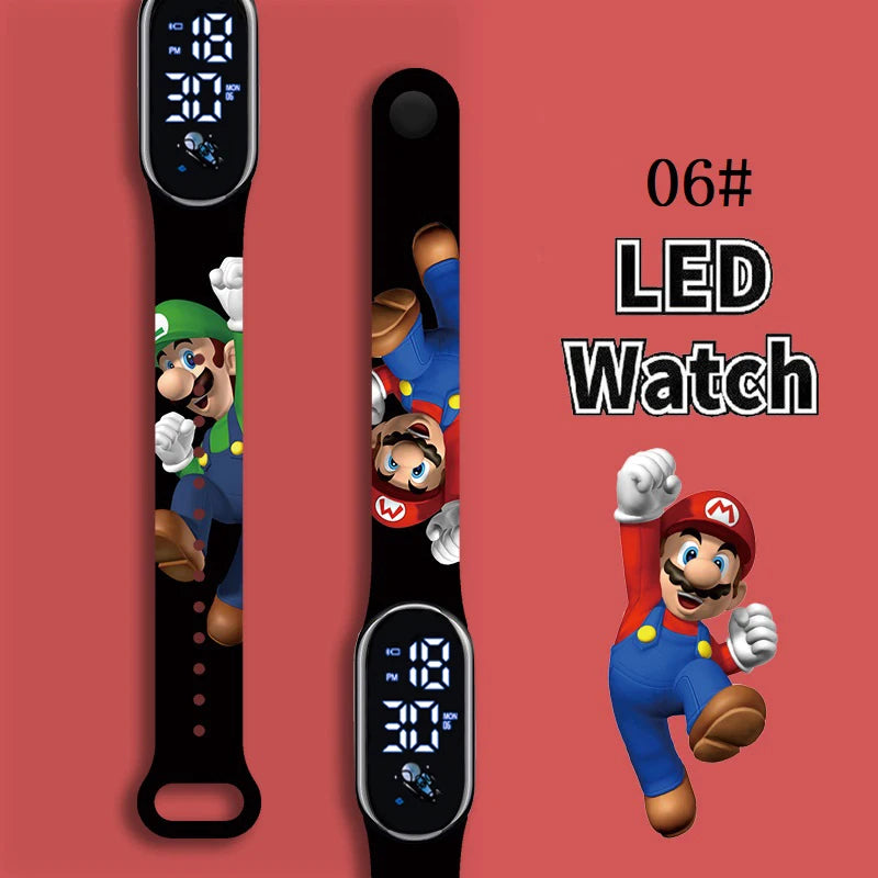 Kids LED Watch Touch Control Digital Watch Silicone Strap Waterproof Sport Wristwatch for Boys Girls Children Birthday Gift