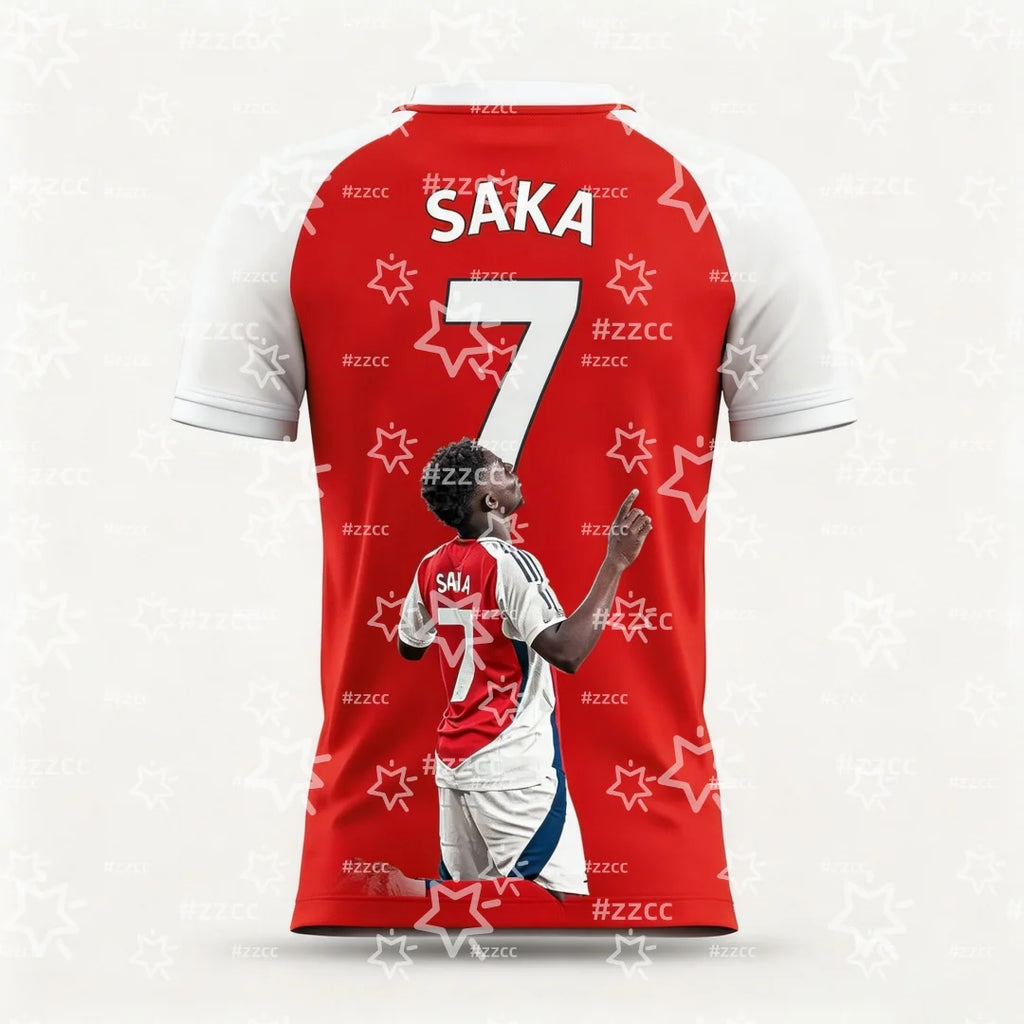 2026 Bukayo Saka England Team Football Jersey Match & Training Kit Summer Sports Men's T-Shirt Kid's Clothing Tee Y2k Woman