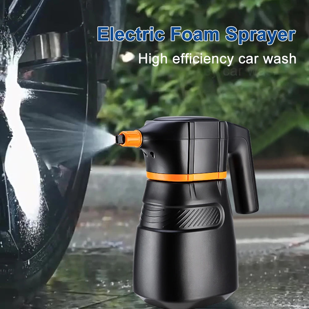 2L Electric Foam Sprayer Car Wash Clean Detailing Snow Cannon High Pressure Water Gun Battery Powered for Car Wash Foam Can