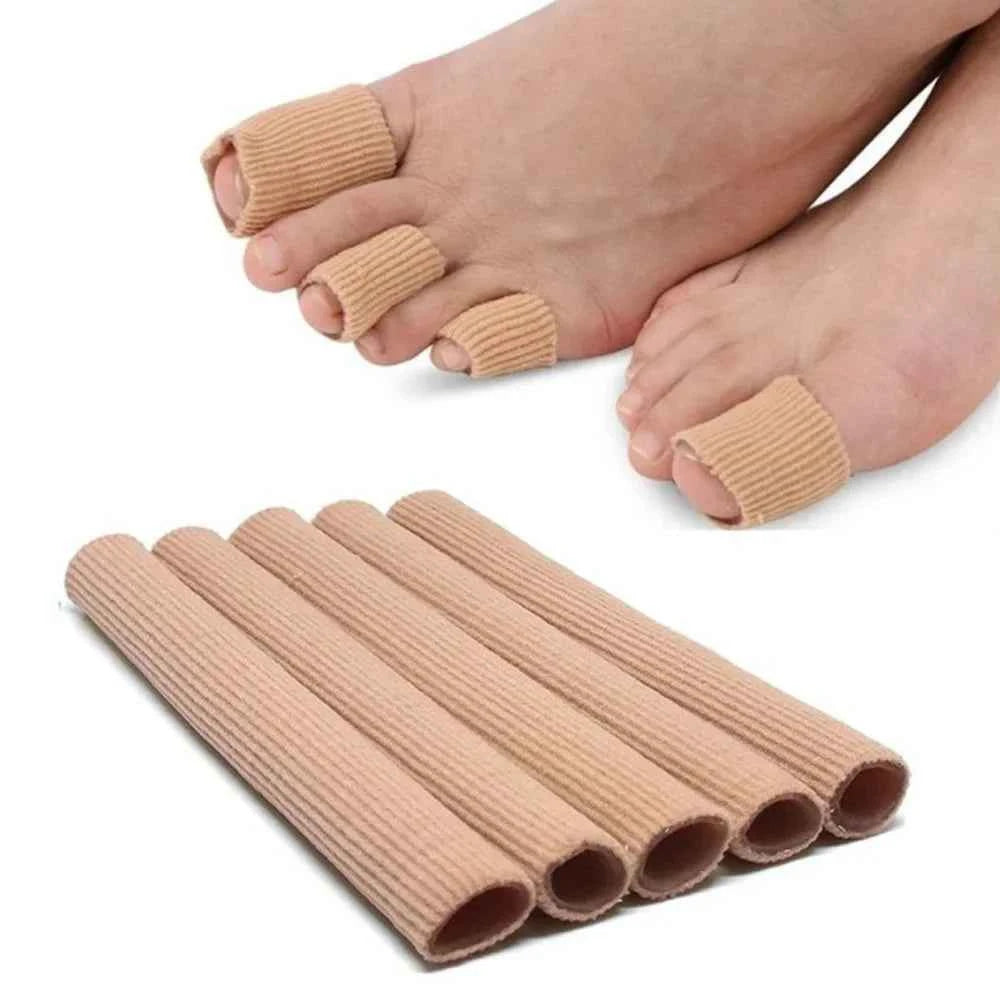 Elastic Fiber Gel Toe Protectors - Non-slip Silicone Finger Cots & Toe Tubes | Foot Care Accessories for Comfort & Protection Mu