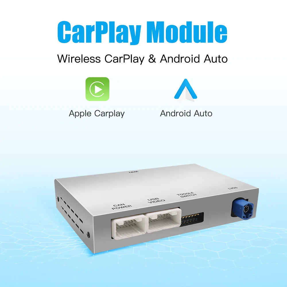 AUTOABC Wireless  CarPlay Android Auto Interface for Audi A3 A4 A5 Q2 Q7 Q5L 8V AirPlay Mirror Link multi-media camera
