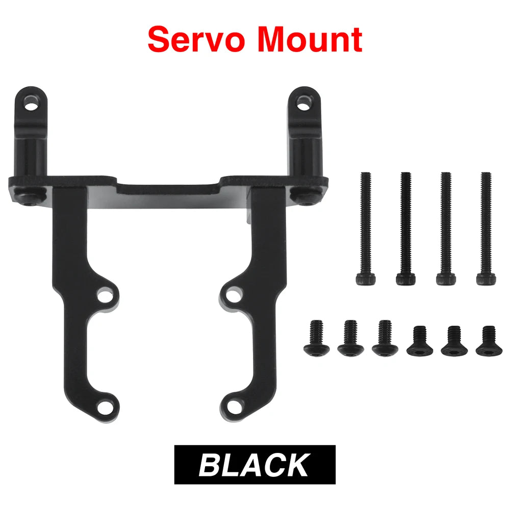 Metal Servo Mount Bracket for Axial SCX10 II 90046 AR44 Axle 1/10 Scale RC Crawler RC Racing Car Upgrades Servo Base Stand