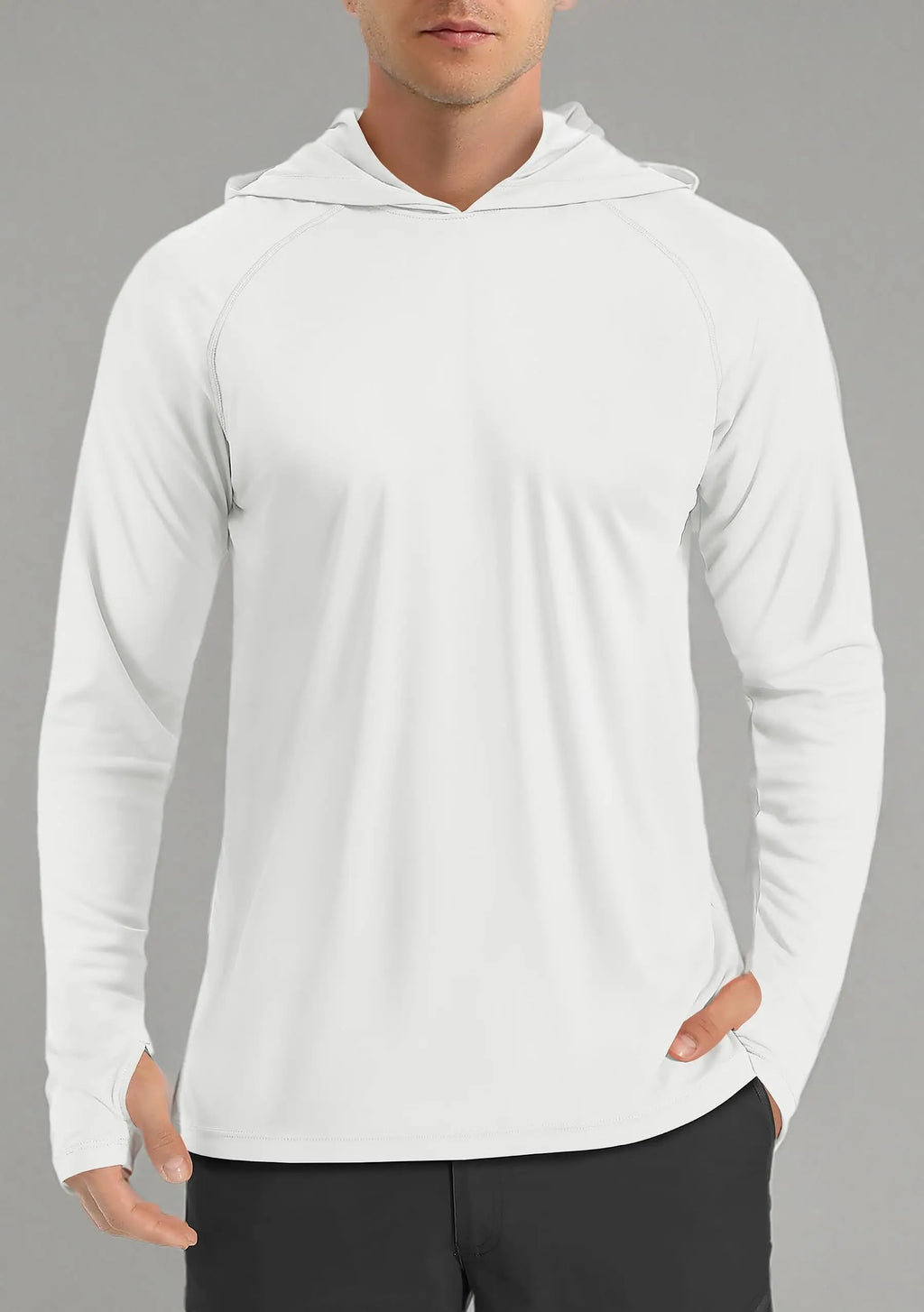 TACVASEN Sun Protection Shirts Mens Long Sleeve Hoodie Casual UV-Proof T-Shirts Breathable Lightweight Quick Dry T shirts Swim