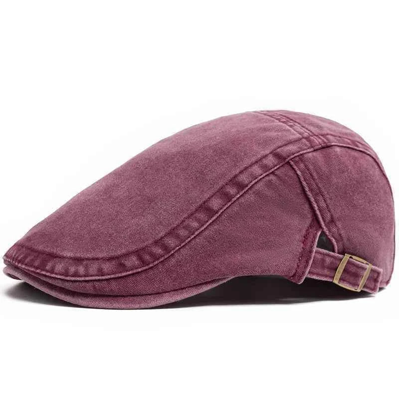 Spring Summer Vintage Cotton Beret Men Women Fashion Flat Visor Cap Casual Berets Retro Newsboy Hat Unisex Adjustable Sun Hats