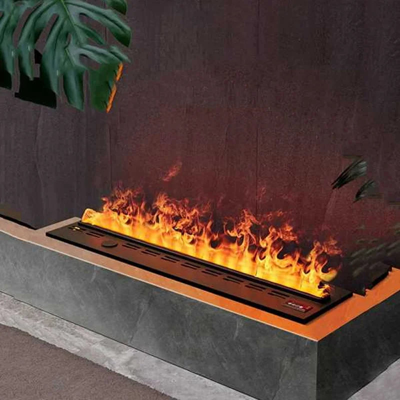 Water Electric Fireplace 3D Mist Fireplace Embedded Realistic Mist Flame Remote Control APP Interior Decoration Steam Fireplace