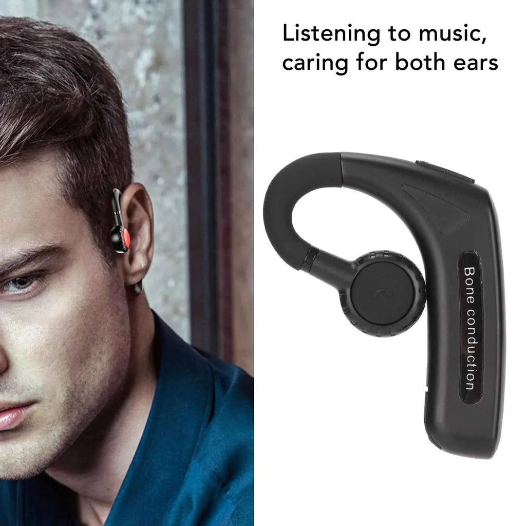 Bone Conduction Earbuds Stereo  5.0 Multifunctional Hands  Wireless Earpiece for Deaf  Earpiece
