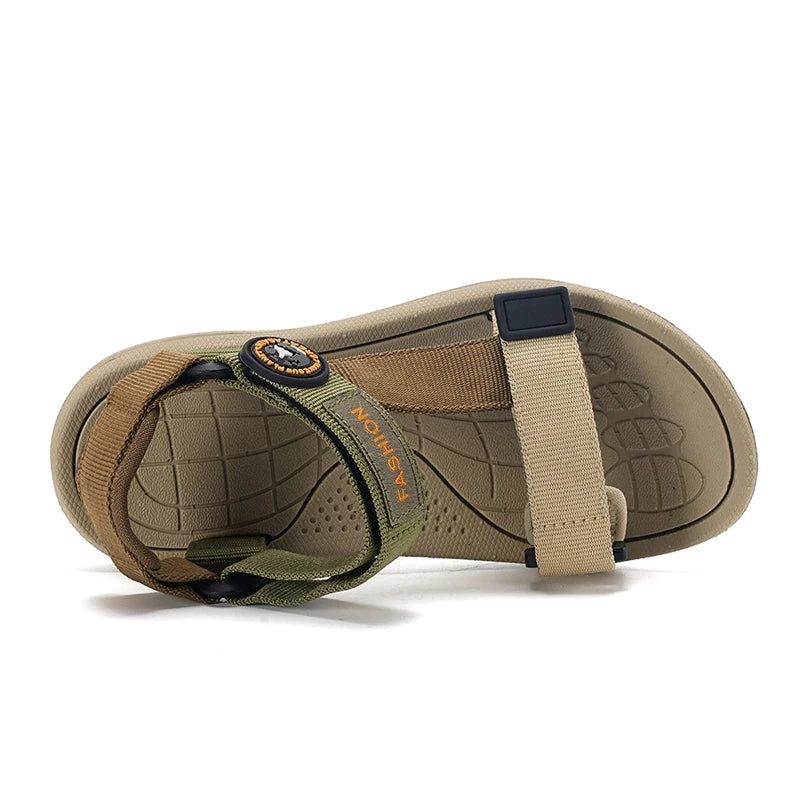 Summer Children Sandals Girls Boys Breathable Sports Running Non-Slip Soft Green Outdoor Beach Kids Casual Waking Sandals Shoes