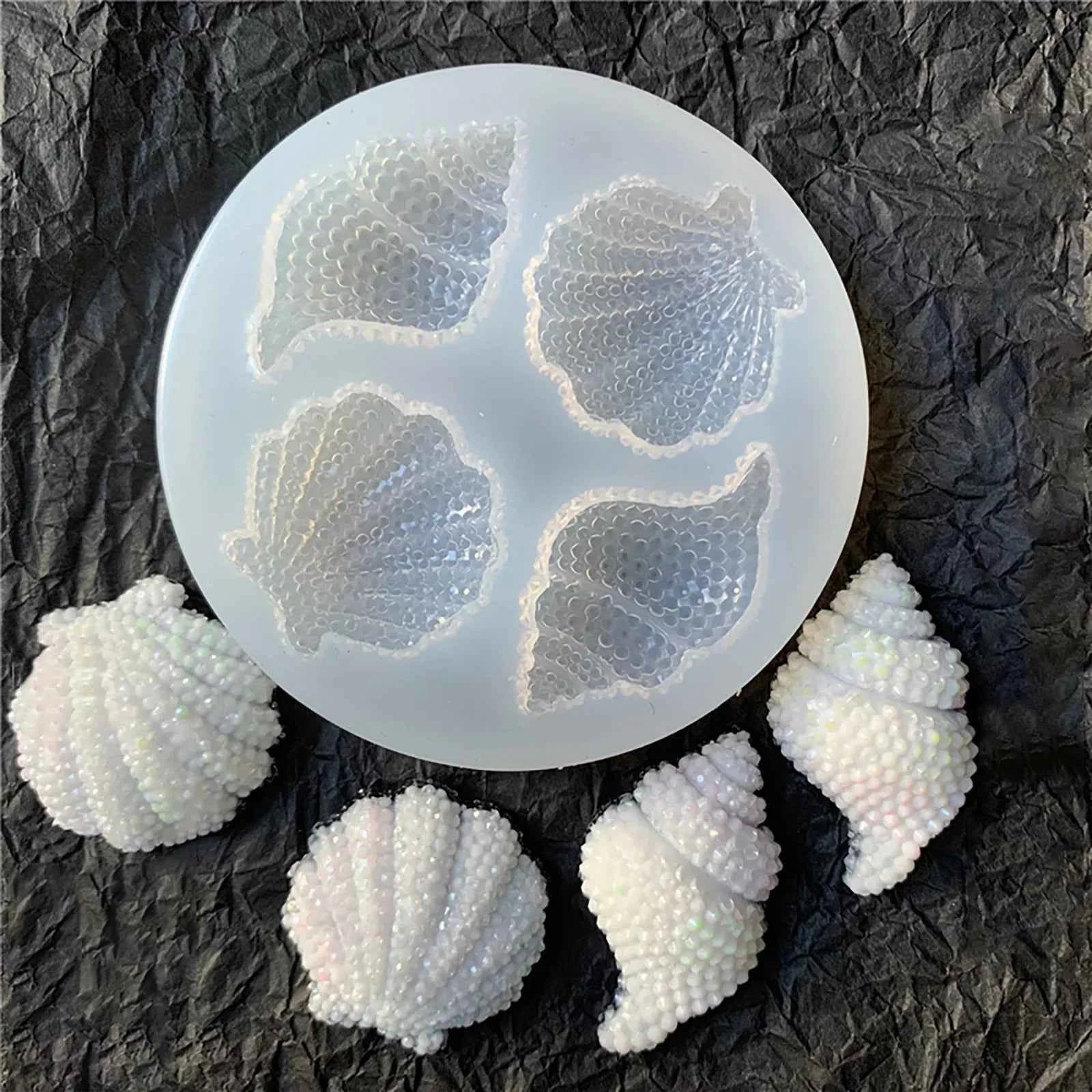 Seashell conch ocean chocolate mold silicone mold conch seashell mold clay mold baking fondant cake mold