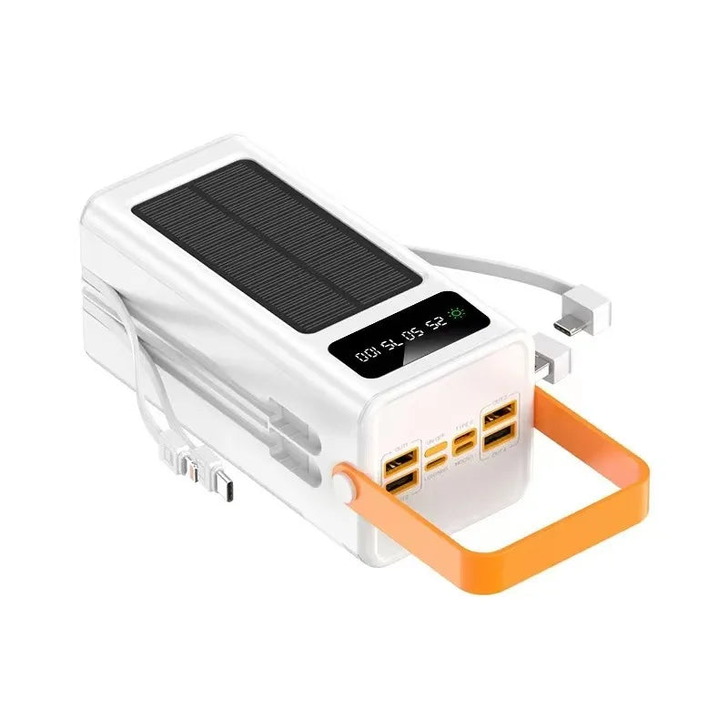 White Color 50000mAh 120W Power Bank – 7-Device Fast Charging