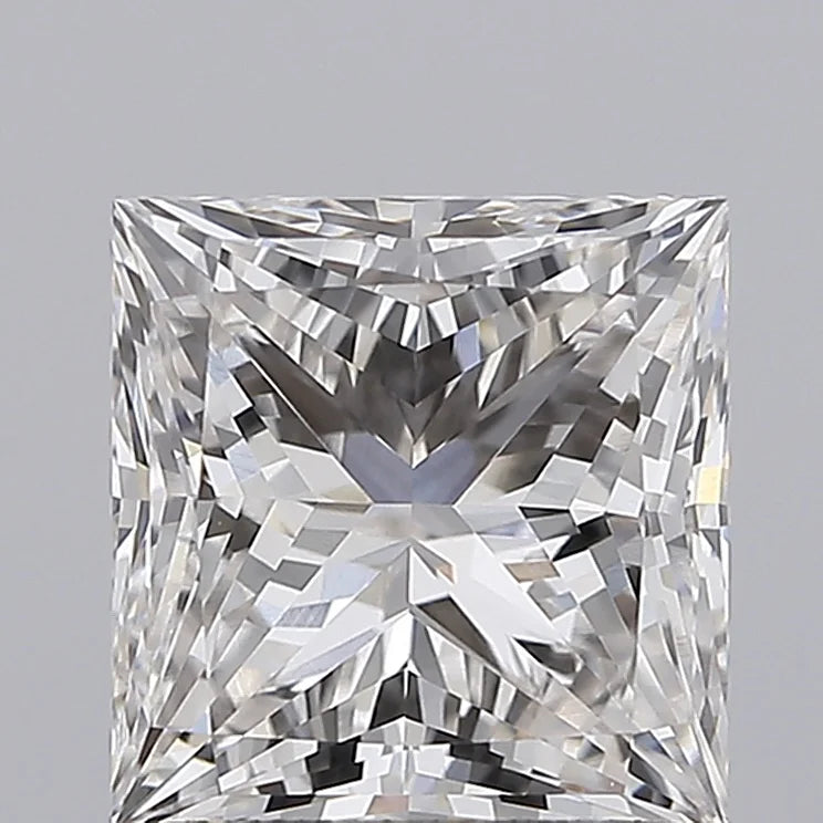 Man Made Diamond 2.00 Carat Princess Cut G Color VVS1 Clarity Lab Created Diamond for Custom Luxury Wedding Ring Jewelry