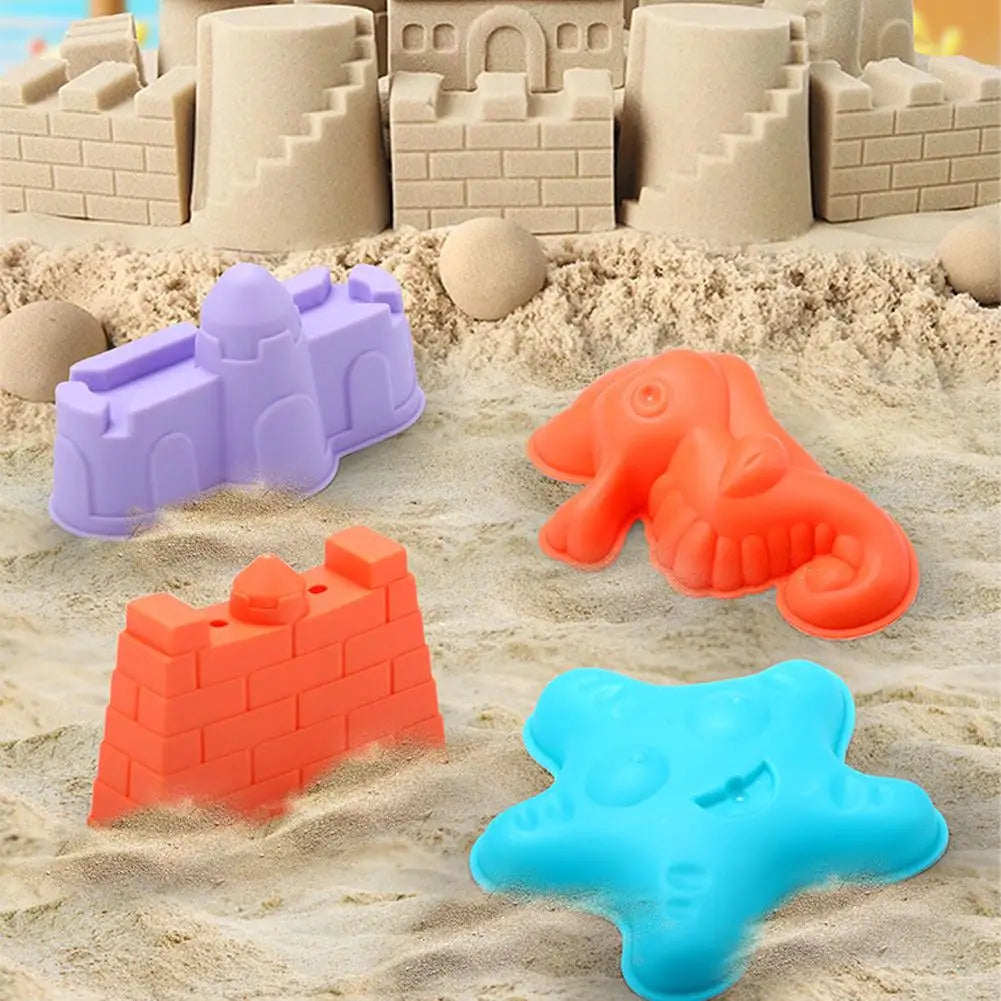 Kids Beach Toy Set Baby Sand & Water Play Kit with Bucket Shovel Rake Watering Can Summer Outdoor Sandbox Tools