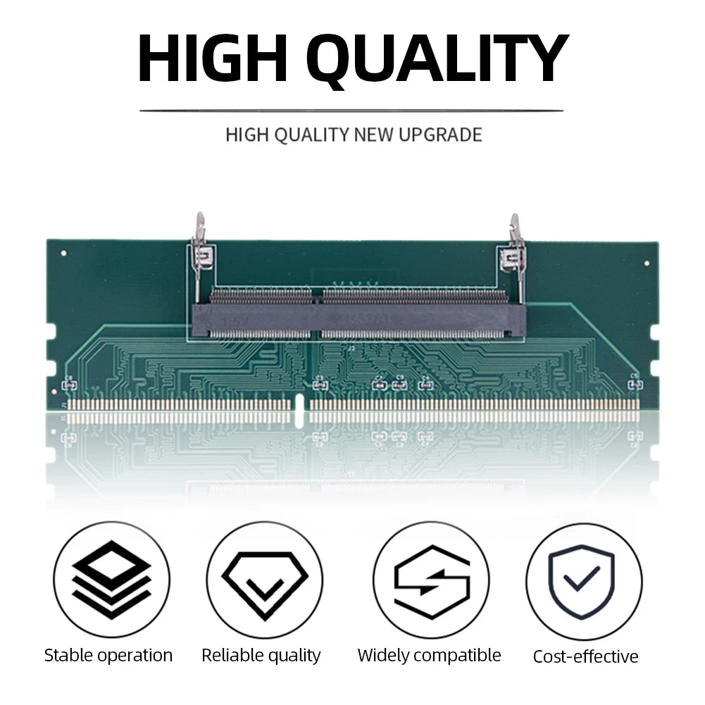 Laptop To Desktop SO-DIMM To PC DIMM Card DDR3 DDR4 DDR5 Memory RAM Memory Adapter Gaming Laptop RAM Connector Card Memory Stick