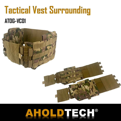 Aholdtech Tactical Quick Release Surrounding Abdominal Belt For Plate Carrier Vest Carrier Elastic Cummerbund Vest Accessories