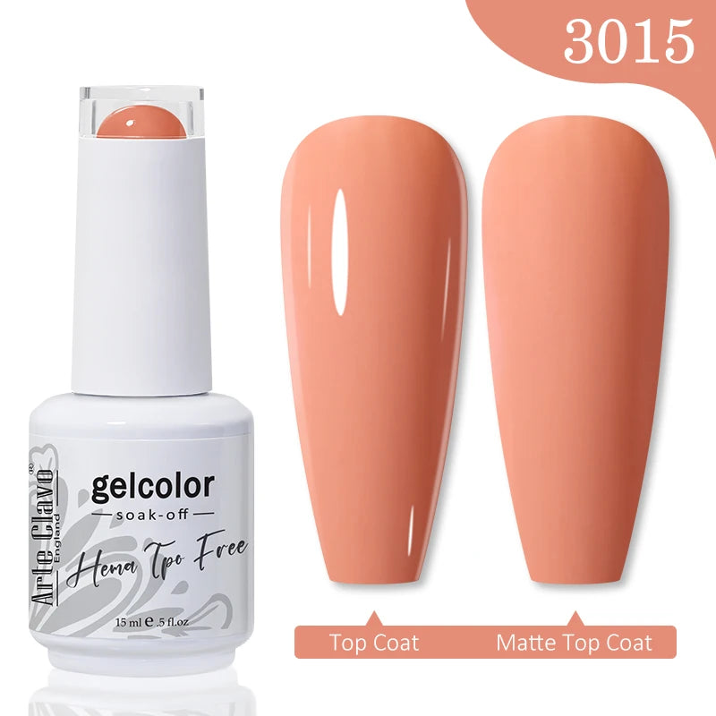 Arte Clavo TPO HEMA FREE Top Quality Discount Price 131 Colors Nail Gel Polish New Formula Nail Gel 15ml Bottle UV Gel Varnish