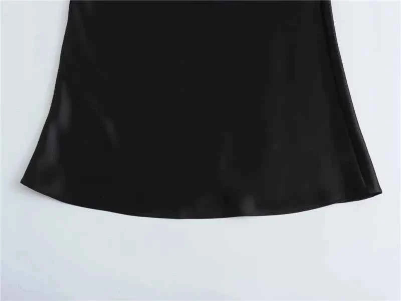 MUJER Woman 2026 Satin Skirt Women High Waist Long Skirts For Women Summer Black Midi Skirt Woman Office Elegant Women's Skirts