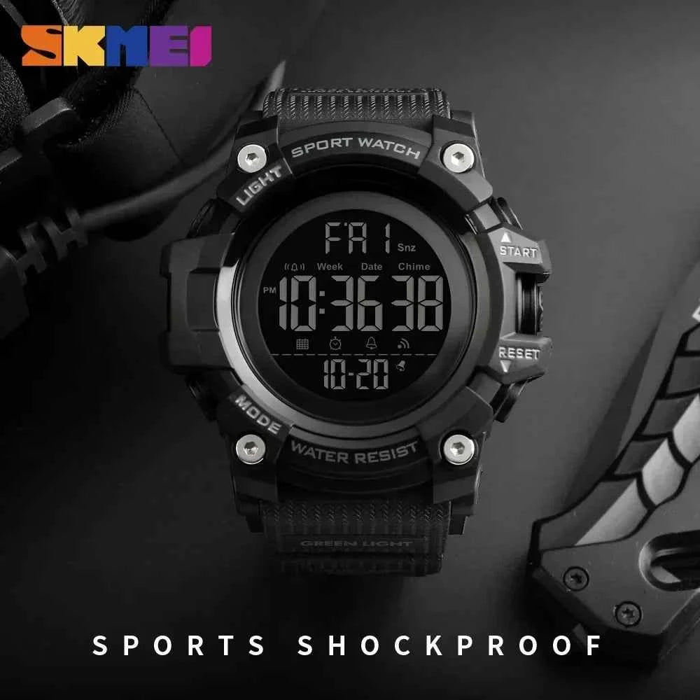 Men’s Digital Sport Watch – Stopwatch, Alarm & 5ATM