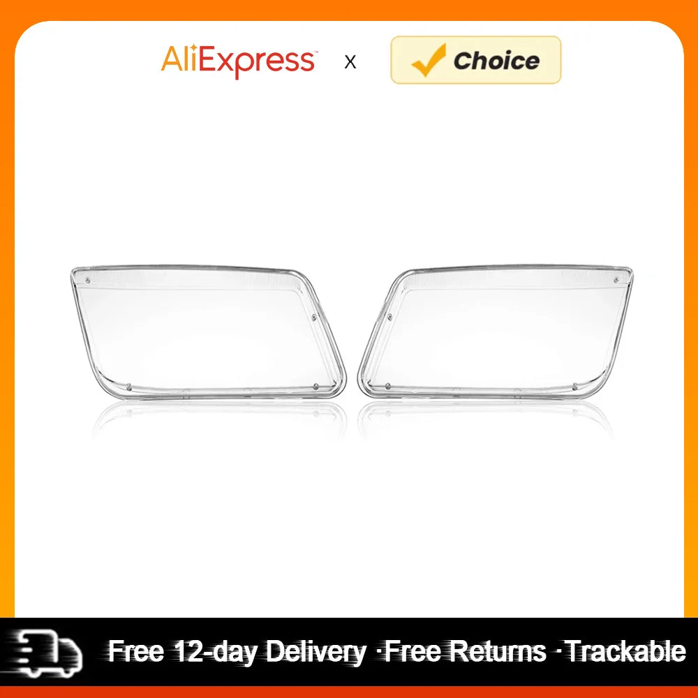 One Pair Transparent Plastic Headlight Headlamp Cover Replacement for VW MK4 Jetta Bora 1998-2004 Plastic Headlight Cover