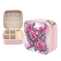 Diamond Art Painting Jewelry Organizer Box kit,DIY Roses Jewelry Box for Adults, Portable Jewelry Case Jewelry storage Gifts