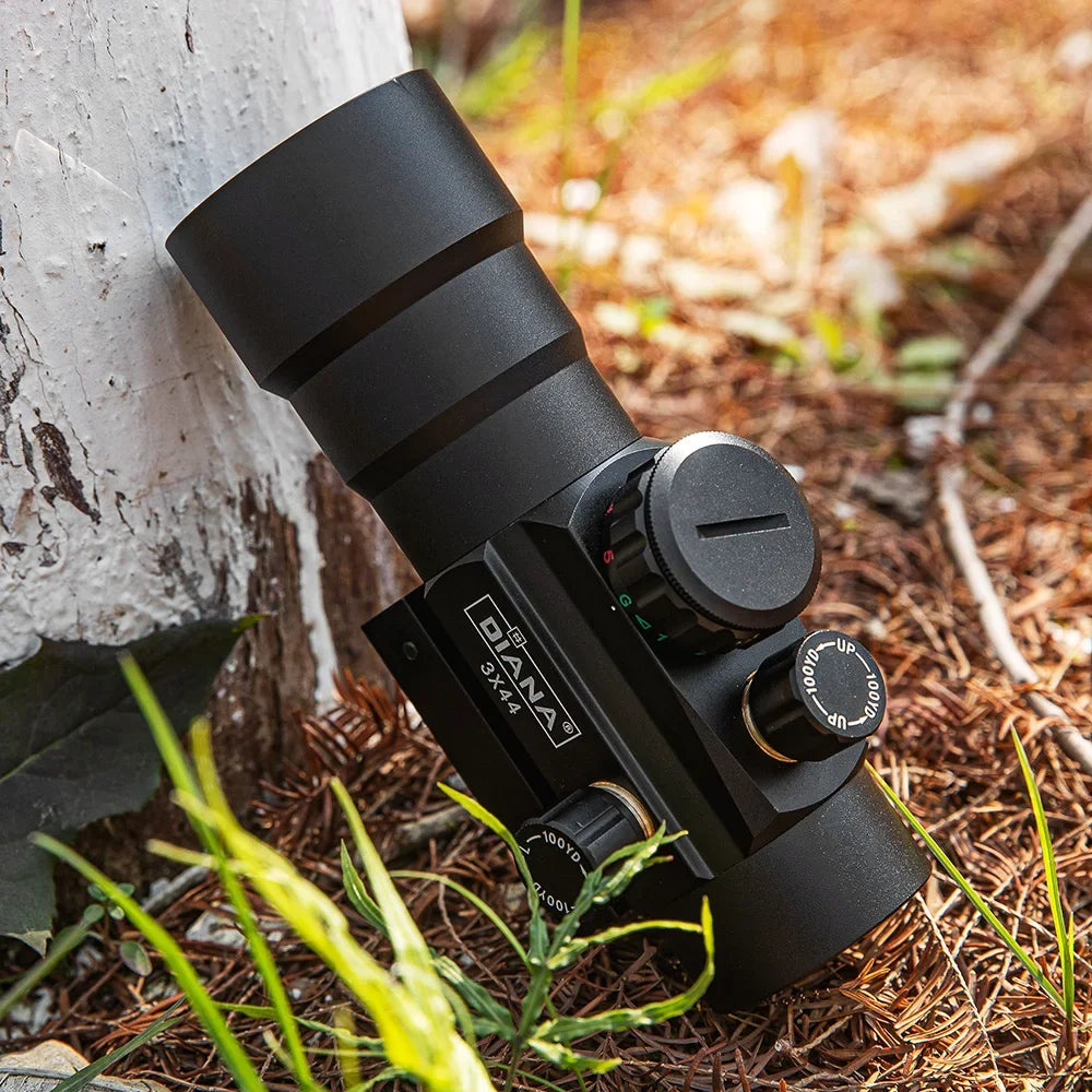 3x44 Red Dot Rifle Sight Optical Crosshair Scope