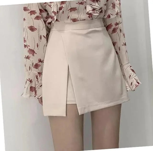 Summer 2023 High Waist A-line Skirt Shorts Skirt Split Skirt Women Ropa Mujer Mini Skirts Clothes for Women