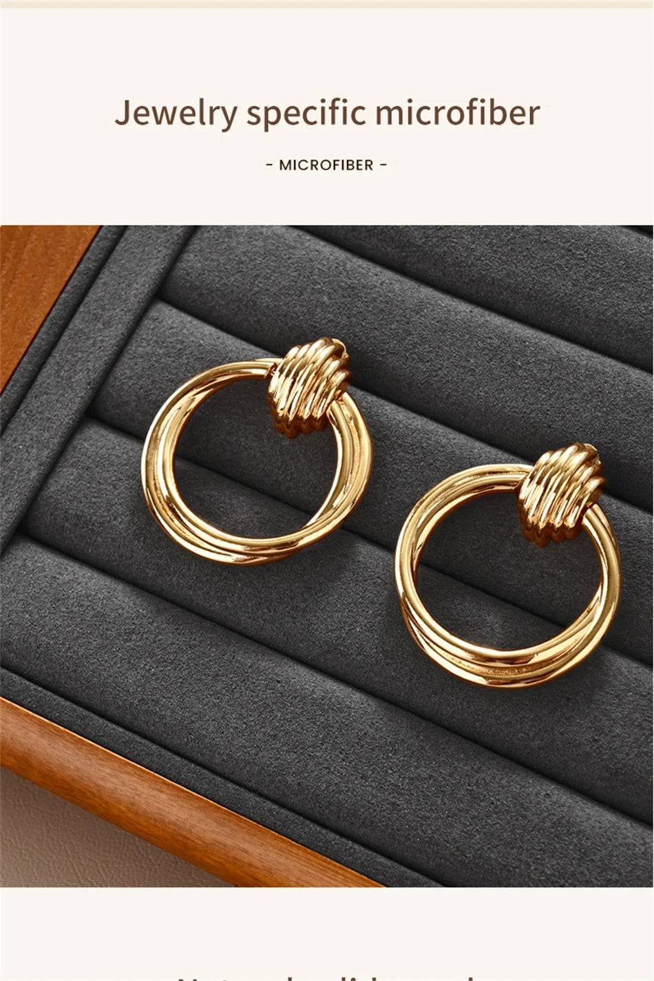Oirlv Wooden Ring Jewelry Display Stand Jewelry Organizer Rack Earring Storage Rack Counter Ring Display Stand Ring Display Prop