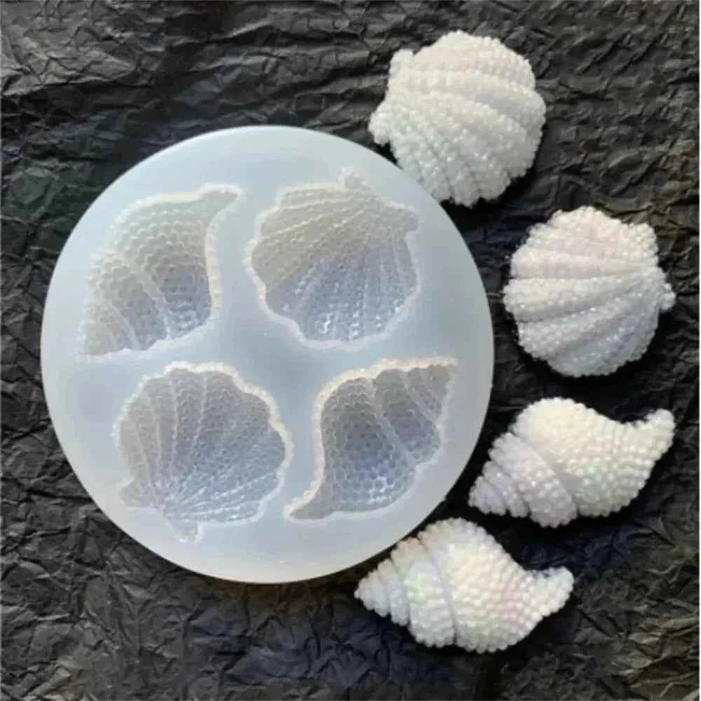 Seashell conch ocean chocolate mold silicone mold conch seashell mold clay mold baking fondant cake mold