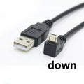 30cm USB 2.0 A Male to Left Right 90 Degree Angle Micro Usb Cable Cord USB Data Cable Adapter Connector Up/Down/Left/Right Style
