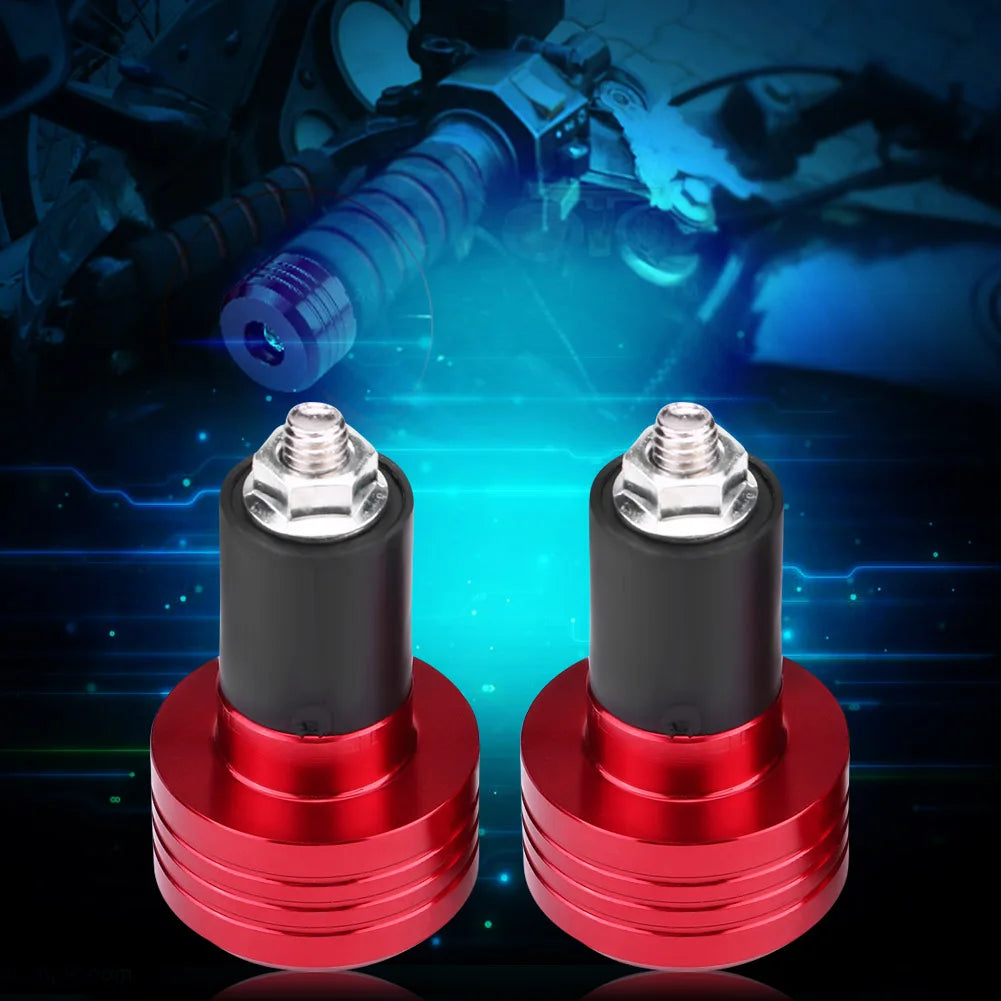 Handlebar Ends Weight Balance Plug Pair of 22mm  Aluminum Motorcycle Grip Handlebar Ends Weight Balance Plug