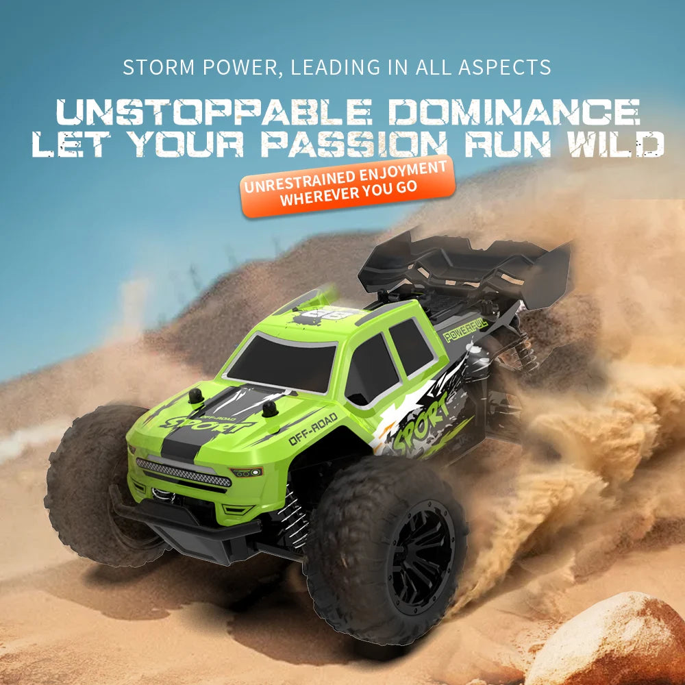 Rc Car High Speed with Light 2.4G Remote Control Racing Car Vehicle Truck 20KM/H Off-Road Climbing RC Toys for Kids Gift