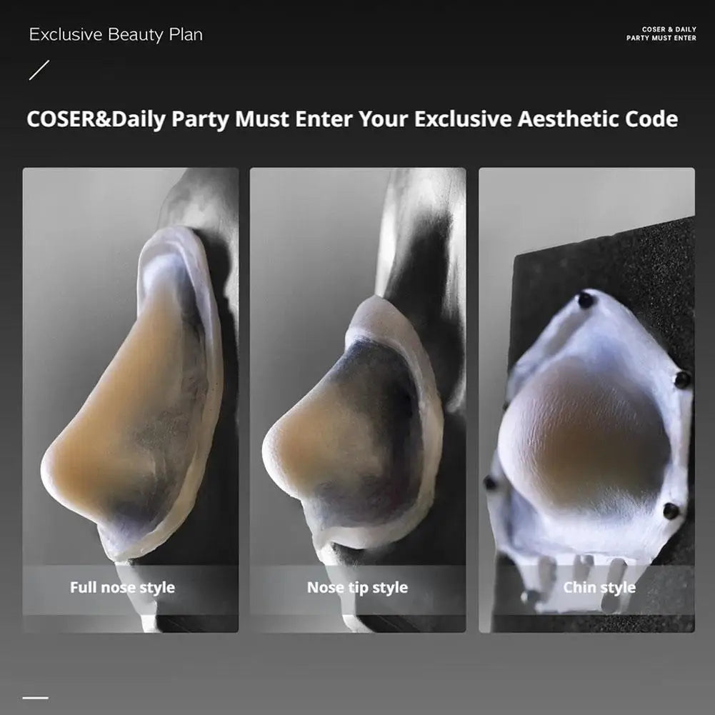 Cosplay Protein Silicone Nose Prosthetic Cosmetic Reusable Fake Nose Sculpting Gel Makeup Tool Skin Friendly Contouring Safe