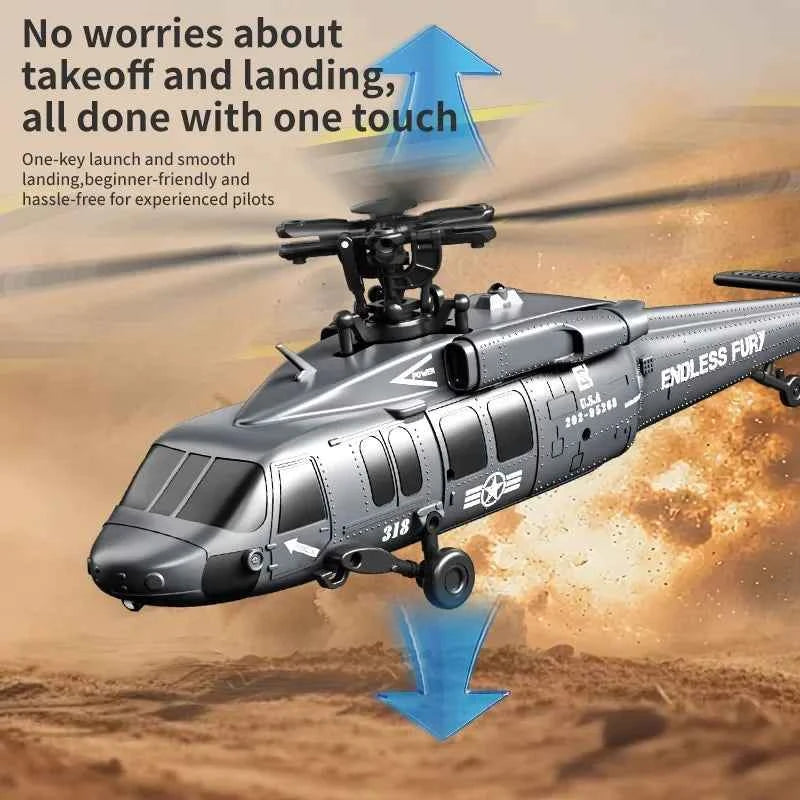JJRC U9901 RC Helicopter 6CH Brushless Inverted Flight Stunt Remote-Control Helicopter with 6axis Gyro Airplane Model Toy Gift