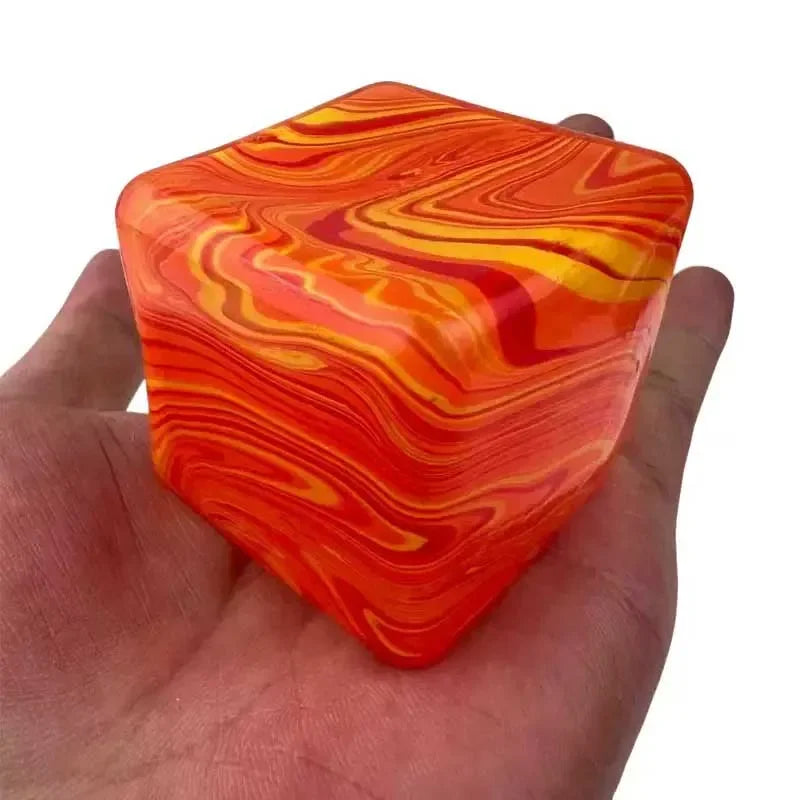 Soft and Glutinous Sensory Stress-relief Toy Cube Filled with Gel Stretchable Ball Soft Ice blind box Slow Rebound