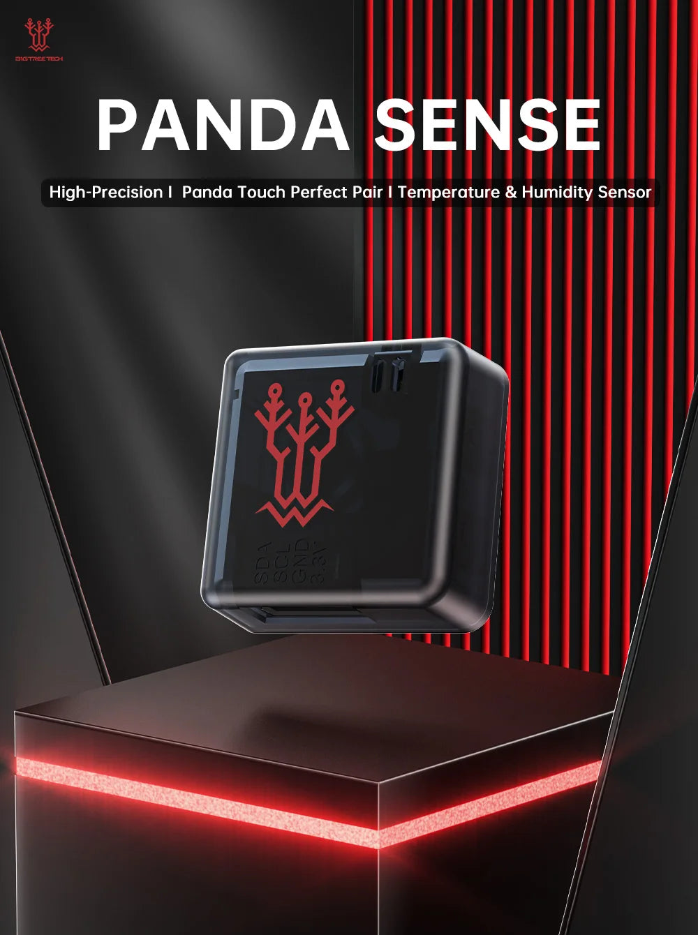 BIGTREETECH Panda Sense Temperature Humidity Sensor High-Precision Detector Paired With Panda Touch For Bambu Lab P1 X1 A1 3D