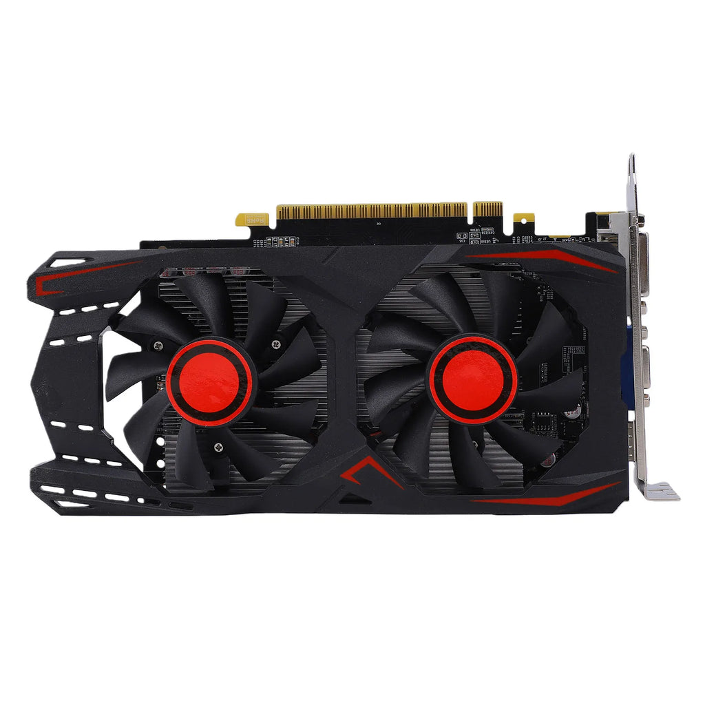 Graphics Card 6GB GDDR5 192BIT Double Fan PCIE 2.0 16X Slot Supports DVI VGA HD Multimedia Interface Gaming Video Card