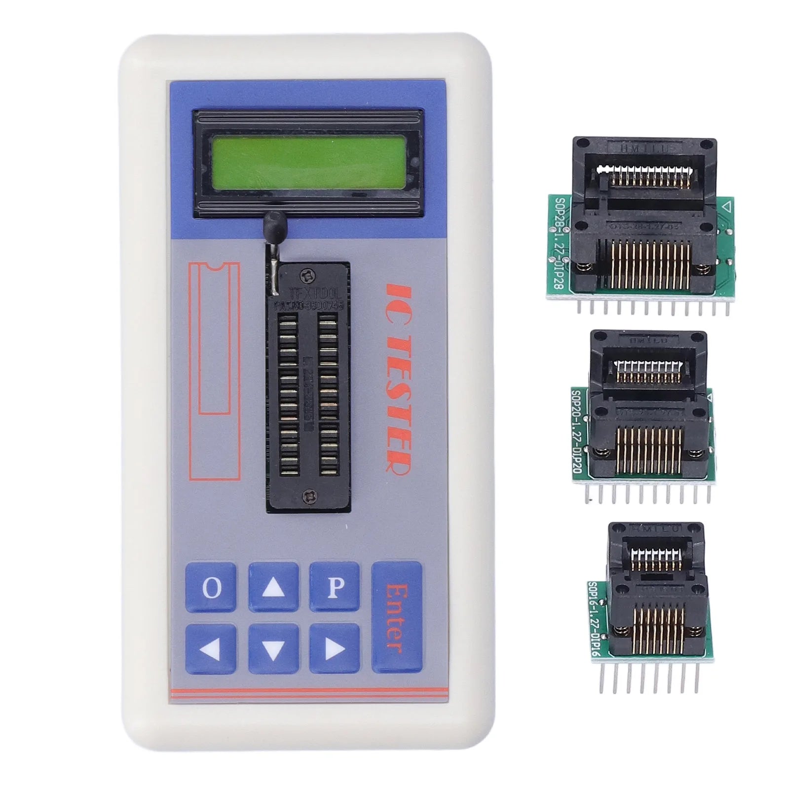 IC Transistor Capacitor Tester  Integrated Circuit Tester Diode Checker Detector with 5V 3.3V AUTO Mode