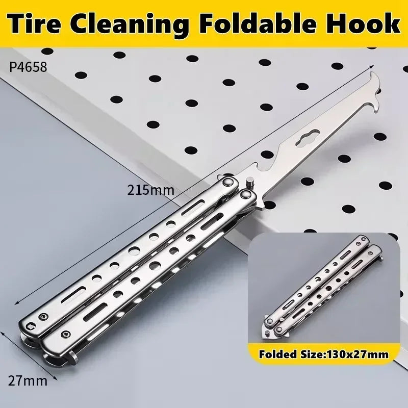 Stainless Steel Disassembly and Assembly Tools, Maintenance Pry Bar, Butterfly Training Knife, Spinning Knife, Practice Knife