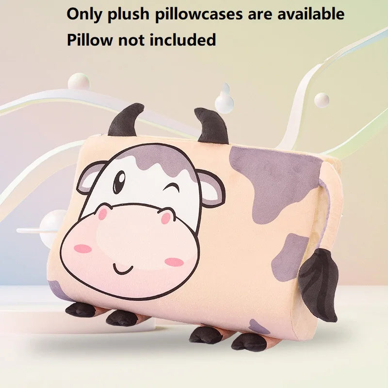 Four Seasons Baby Pillow Toddler Foam Bed Pillow Breathable Slow Rebound Baby Cartoon Neck Nursing Pillow Travel Cushion Bedding