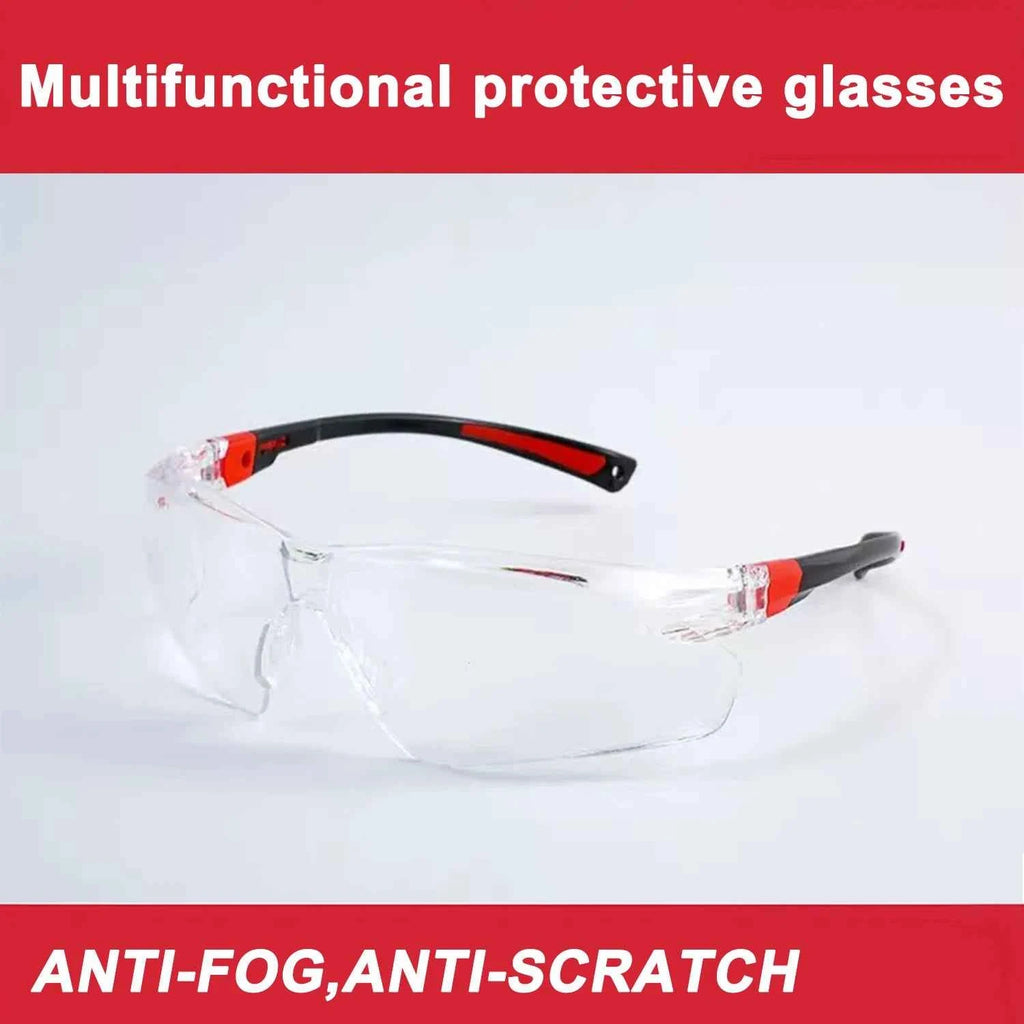 48-73-2000 transparent protective glasses, impact-resistant double-coated lenses, wear-resistant hard coated goggles