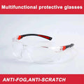 48-73-2000 transparent protective glasses, impact-resistant double-coated lenses, wear-resistant hard coated goggles