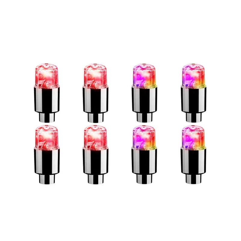 2/4/8Pcs Tire Valve Cap Lights Durable Tire Lights For Car Air Valve Caps With Lights For Motorcycles Bicycles Electric /*-