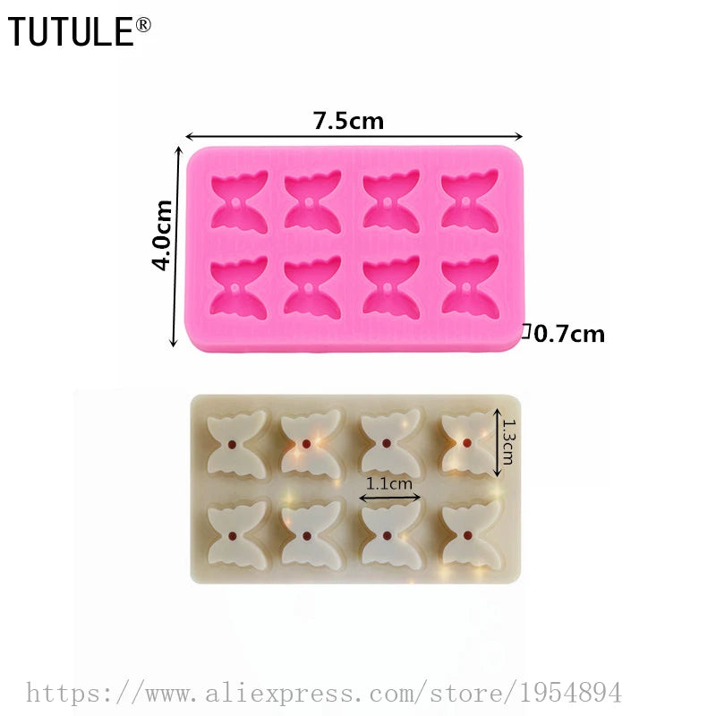 3D Honeybee Keychain Earrings Silicone Mold DIY Honeybee Clay epoxy resin Accessories Silicone Moulds cake Chocolate Molds