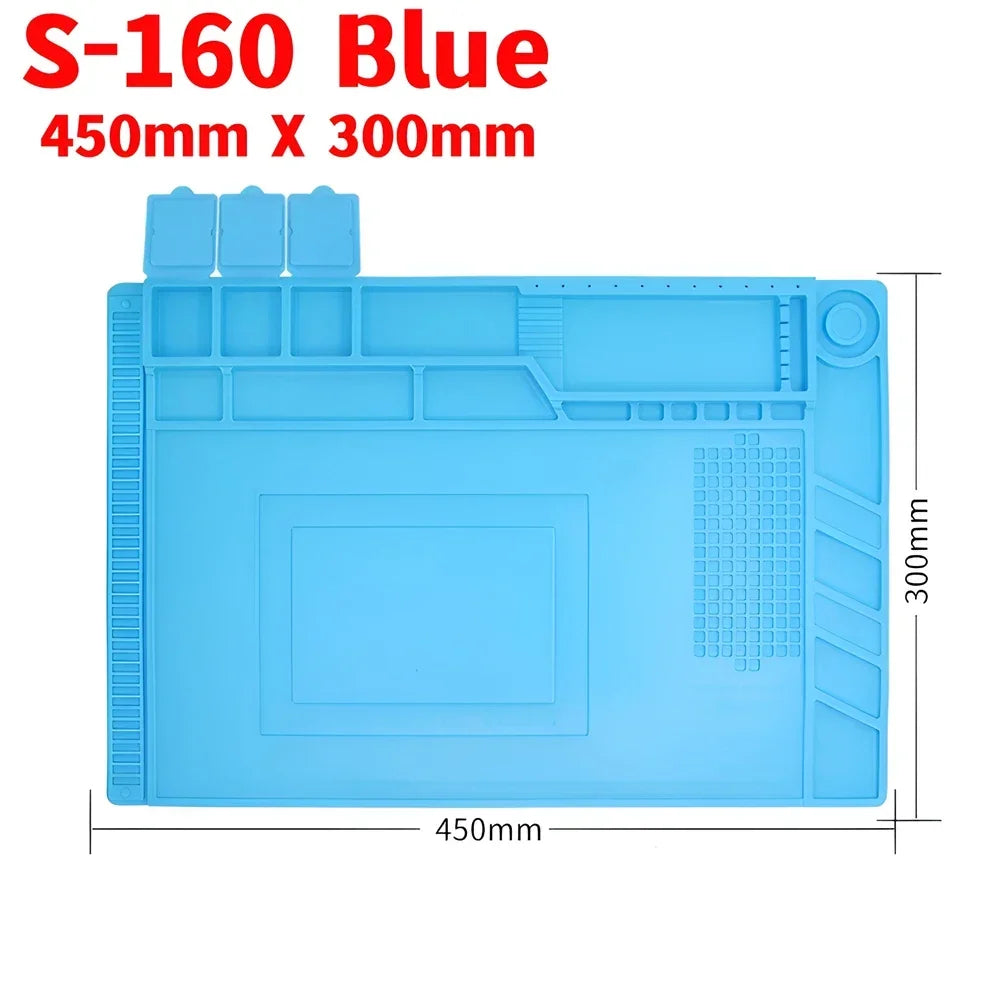 ESD Heat Insulation Soldering Mat Computer Phone Repair Tool Kit Working Silicone Repair Pad Heatresistant Maintenance Tool Kit