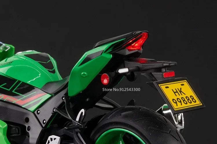 1:9 Scale 1299 Kawasaki ZX-10R Motorcycle Model Toy Car Diecast Metal Shock Absorption Racing Motor Models Boys Birthday Gifts