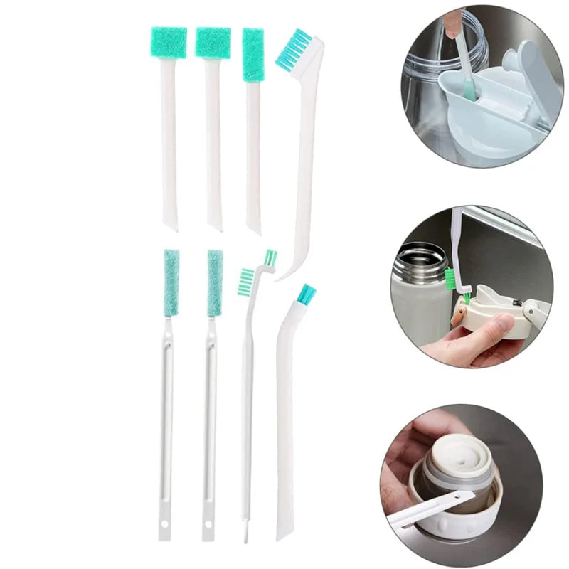 Household Bottle Cleaning Brush Kit With Detail Tools