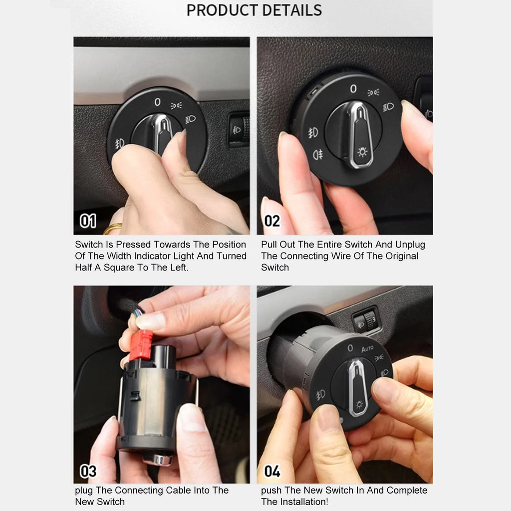 Auto Headlight Lamp Control Switch Light Sensor Module Fit for VW Golf MK4 for Passat B5 Polo